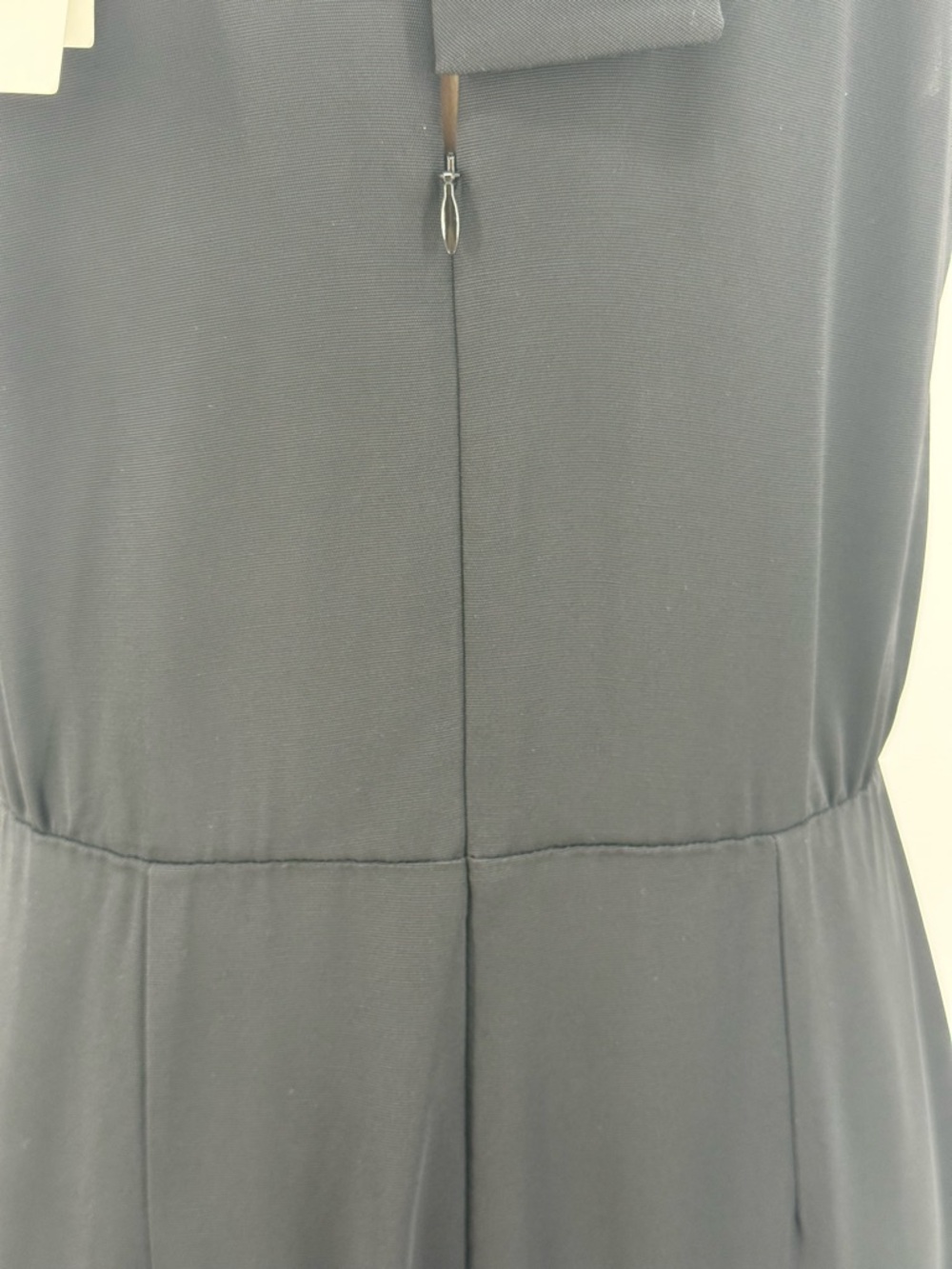 Theory Black Halter Neck Tie Jumpsuit Wide Leg Sleeveless Minimalist Luxe Size 2 - Picture 10 of 15